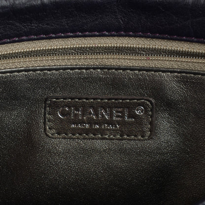 Chanel Distressed Lambskin Lady Braid Flap Dark Purple 6 of 7