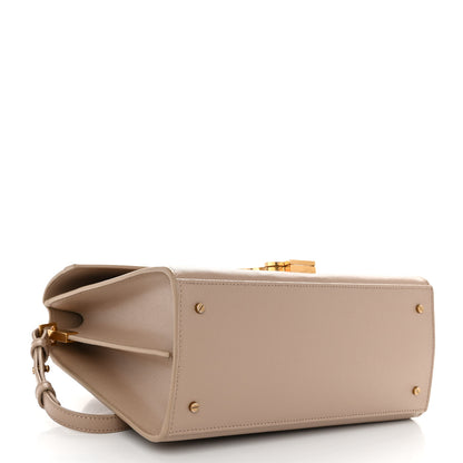 Saint Laurent Grain de Poudre Medium Classic Monogram Cassandra Top Handle Dark Beige 4 of 11