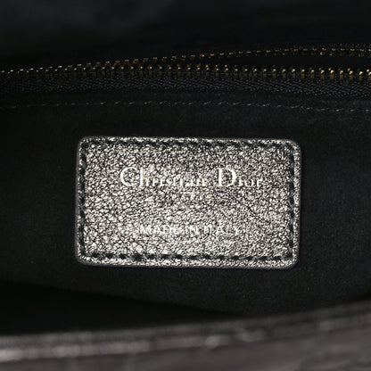 Christian Dior Lambskin Cannage Small My ABCDior Lady Dior Metallic Grey 6 of 9