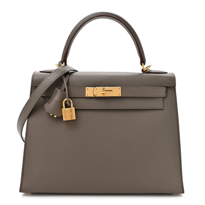 Hermes Epsom Kelly Sellier 28 Etain 2 of 31