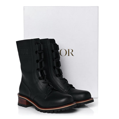 Christian Dior Calfskin Dior Quest 35mm Hiking Boots 39.5 Black 9 of 9
