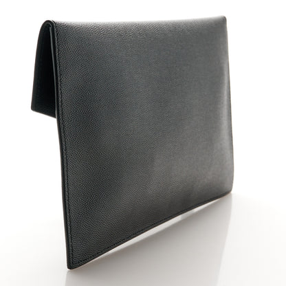 Saint Laurent Grain De Poudre Uptown Pouch Black 3 of 8