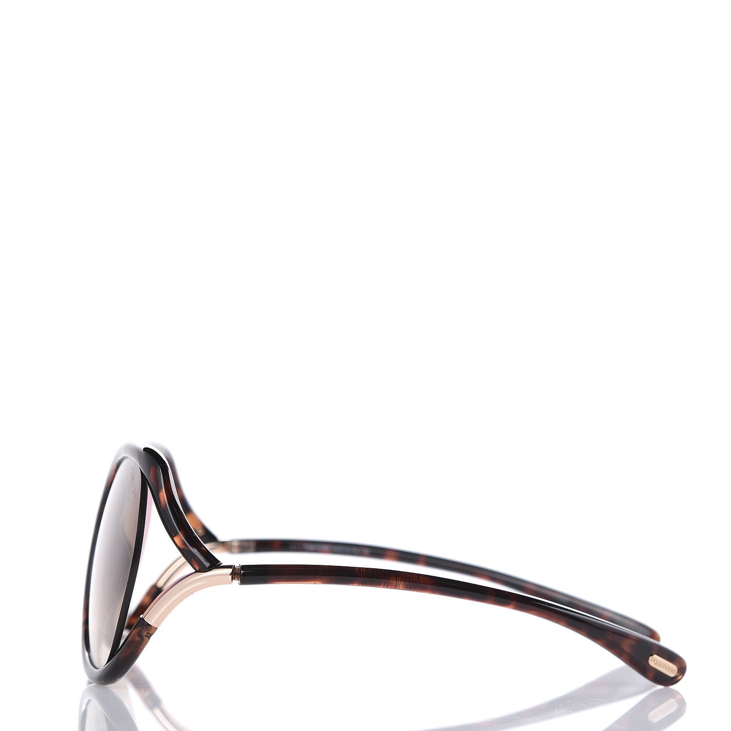 Tom Ford Anouk Sunglasses TF578 Shiny Dark Havana 2 of 7