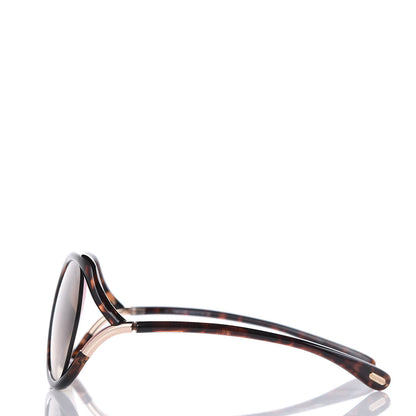 Tom Ford Anouk Sunglasses TF578 Shiny Dark Havana 2 of 7