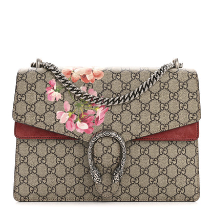 Gucci GG Supreme Monogram Blooms Medium Dionysus Shoulder Bag Beige Multicolor Dry Rose 1 of 15