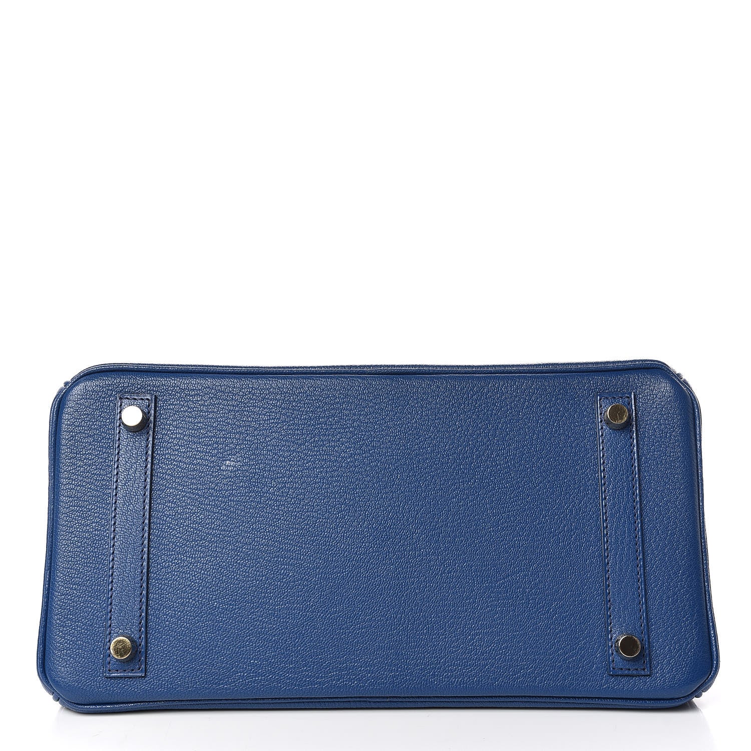Hermes Chevre Mysore Bi-Color Horseshoe Birkin 30 Bleu Sapphire Paon 9 of 37