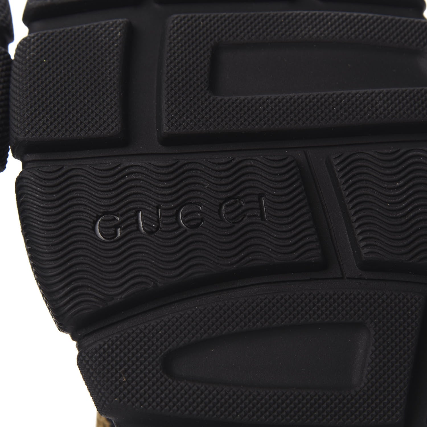Gucci X SEGA Nappa Mesh Mens Aguru Sandals 8 Loess Black 7 of 8