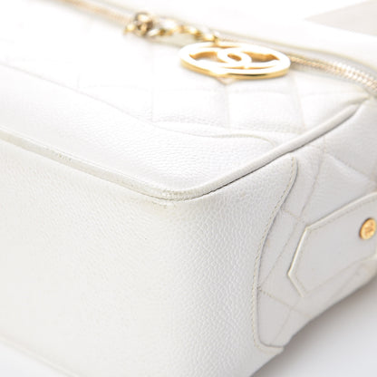Chanel Caviar Quilted Camera Case White 12 of 28