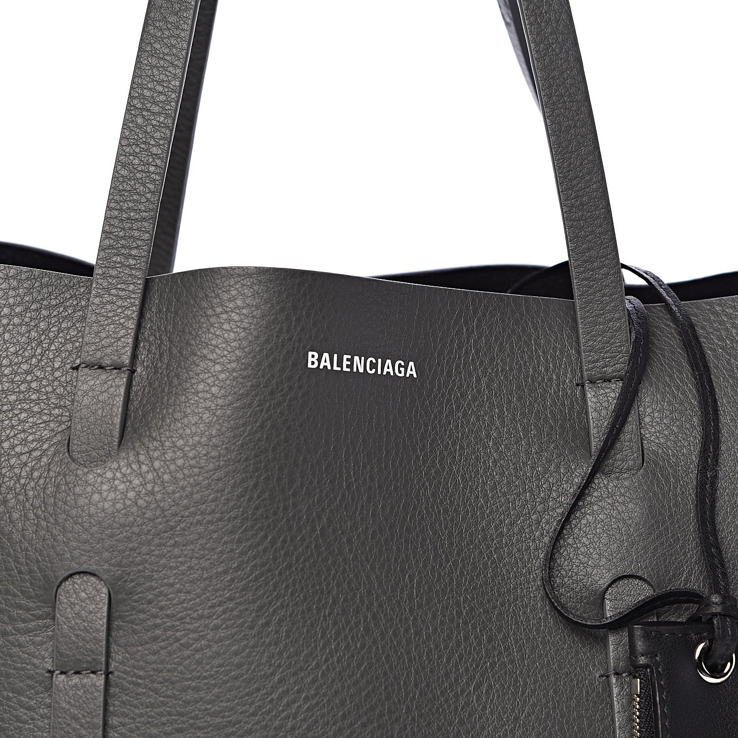 Balenciaga Veau Baltimore Double Sided Small Everyday Tote Gris Fossile Black 9 of 11