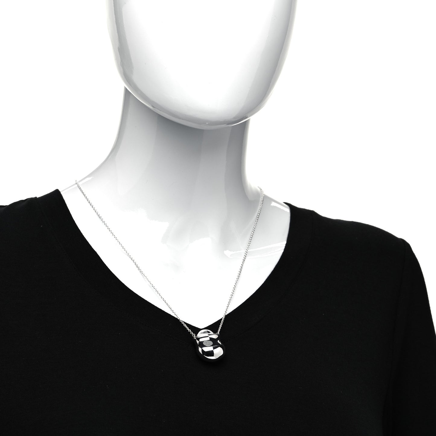 Sterling Silver Elsa Peretti Bottle Inro Pendant Necklace