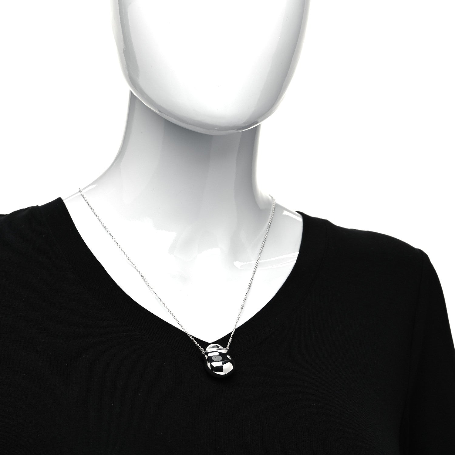 Tiffany Sterling Silver Elsa Peretti Bottle Inro Pendant Necklace 2 of 6