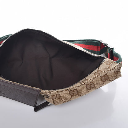 Gucci GG Monogram Double Pocket Belt Bag Dark Brown 5 of 8