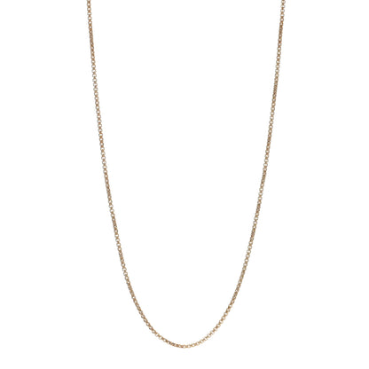 David Yurman 18K Yellow Gold 1.7mm Box Chain Necklace 22" 1 of 5