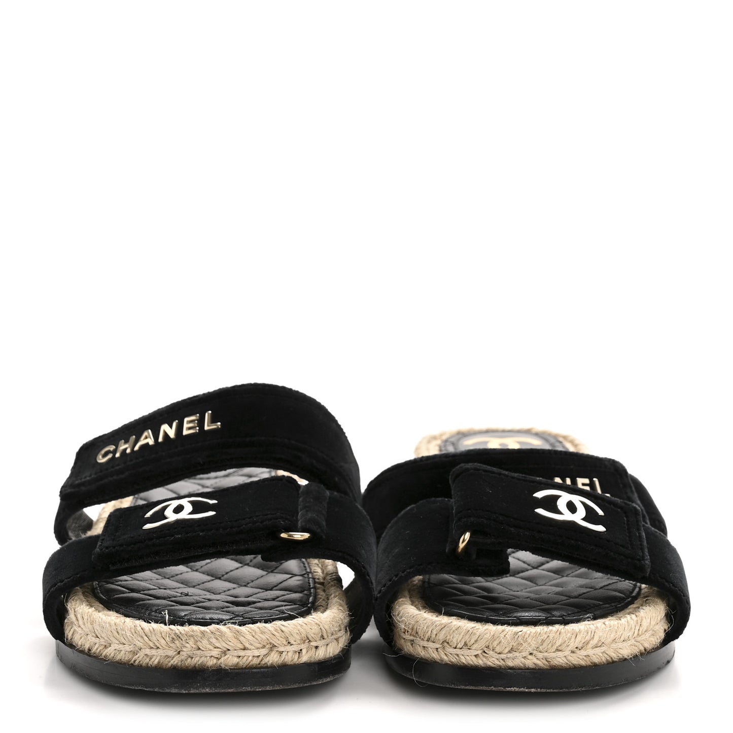 Velvet Elastic Flat Mules 39 Black