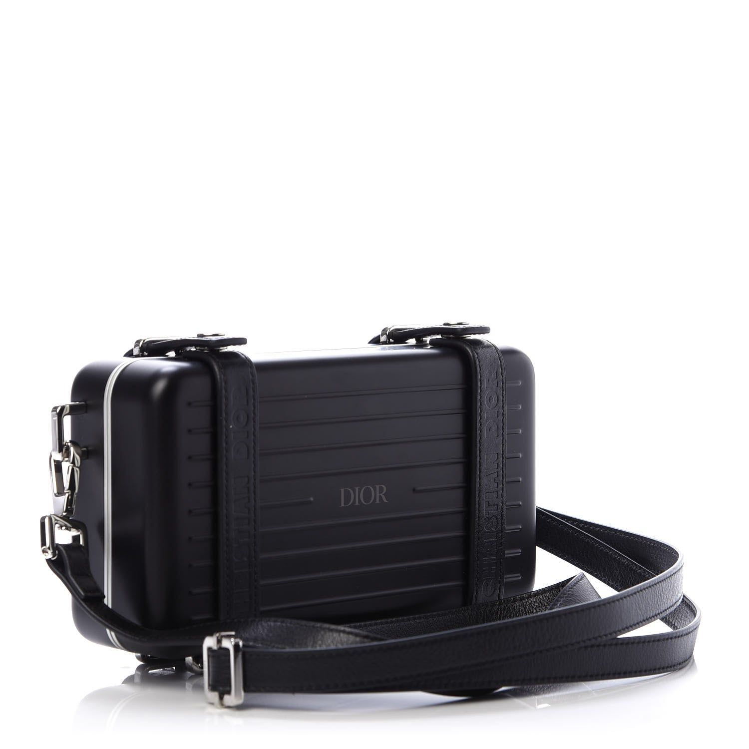Christian Dior X RIMOWA Aluminum Personal Clutch On Strap Black 3 of 12