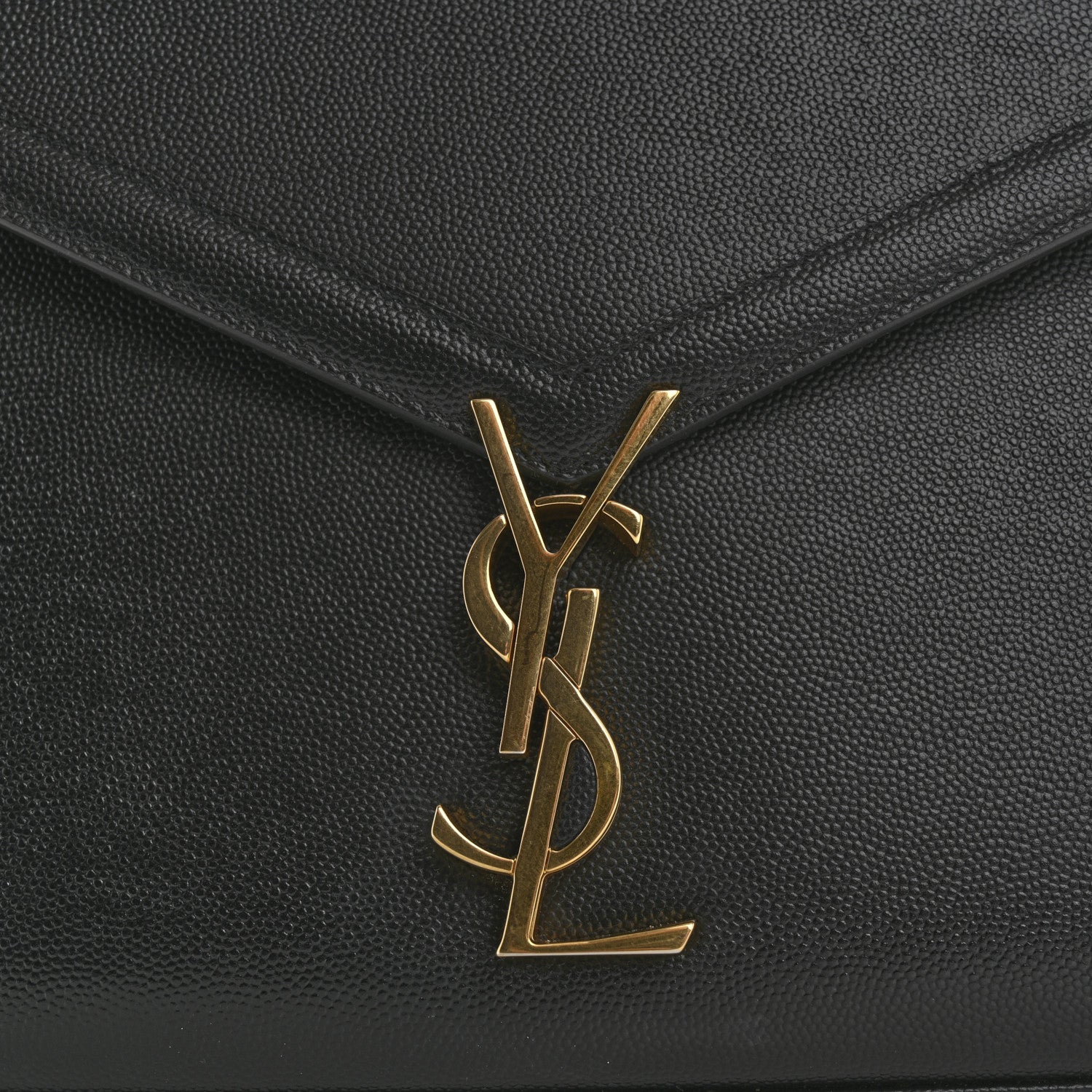 Saint Laurent Grain de Poudre Medium Classic Monogram Cassandra Top Handle Black 14 of 15