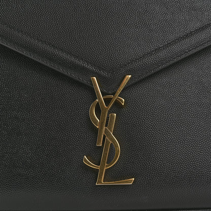 Saint Laurent Grain de Poudre Medium Classic Monogram Cassandra Top Handle Black 14 of 15