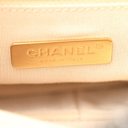 Chanel Tweed Maxi Chanel 19 Flap Beige Black 6 of 10