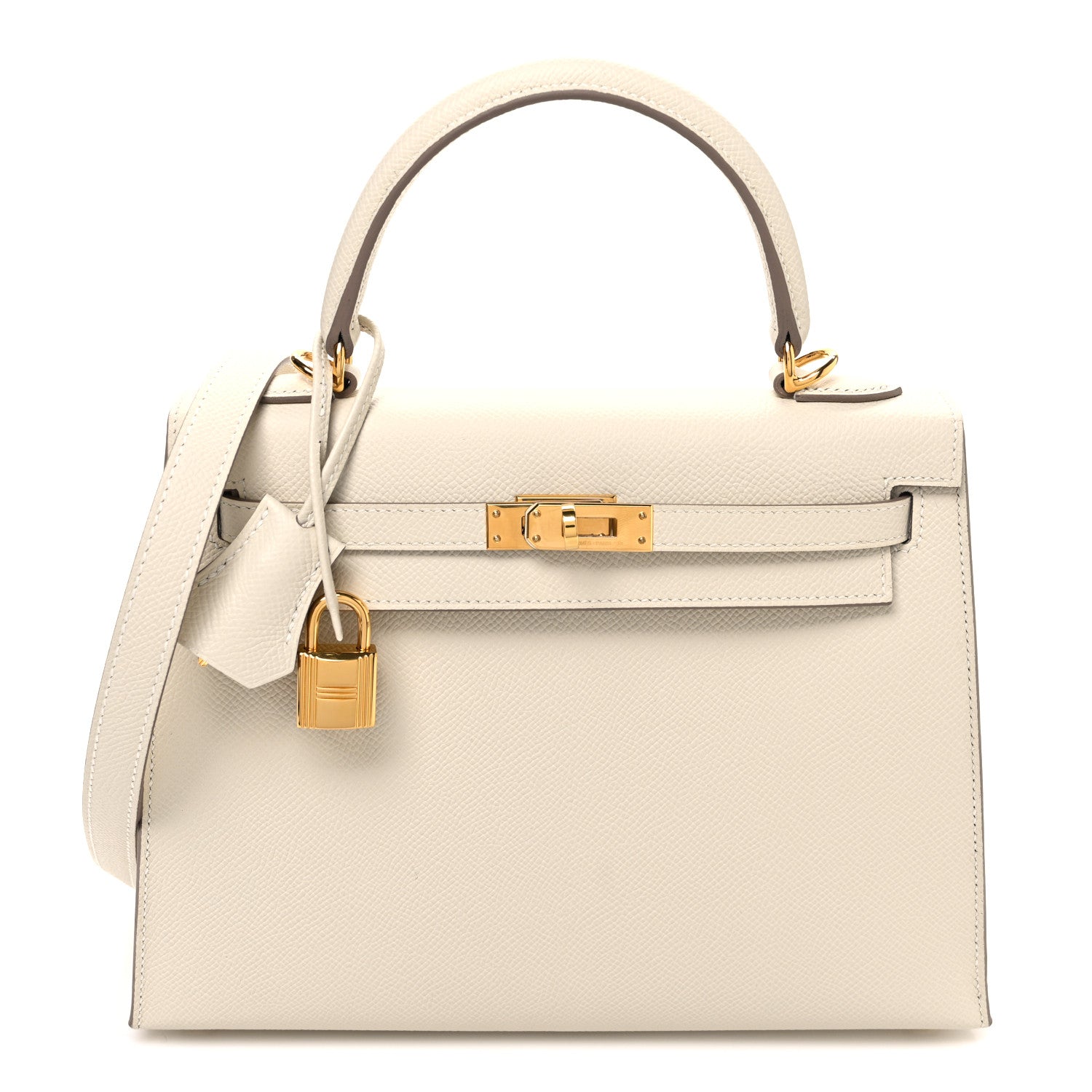 Hermes Epsom Kelly Sellier 25 Craie 1 of 10