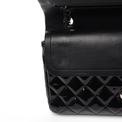 Chanel Patent Quilted Medium Double Flap Black 11 of 13