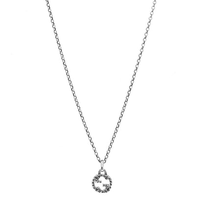 Gucci Sterling Silver Interlocking G Pendant Necklace 3 of 5