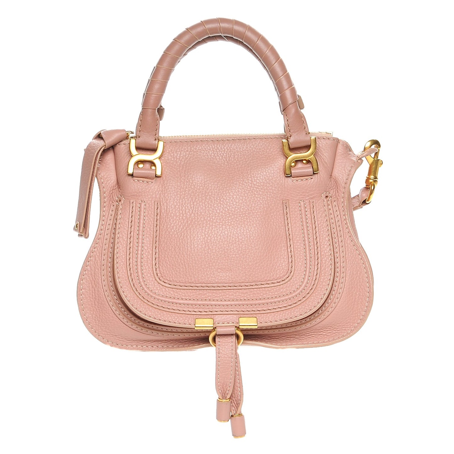 Calfskin Mini Marcie Satchel Anemone Pink