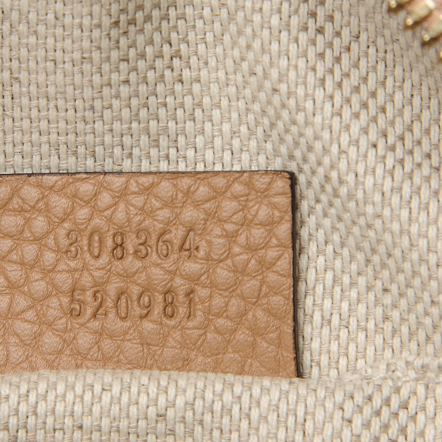 Pebbled Calfskin Small Soho Disco Bag Camelia