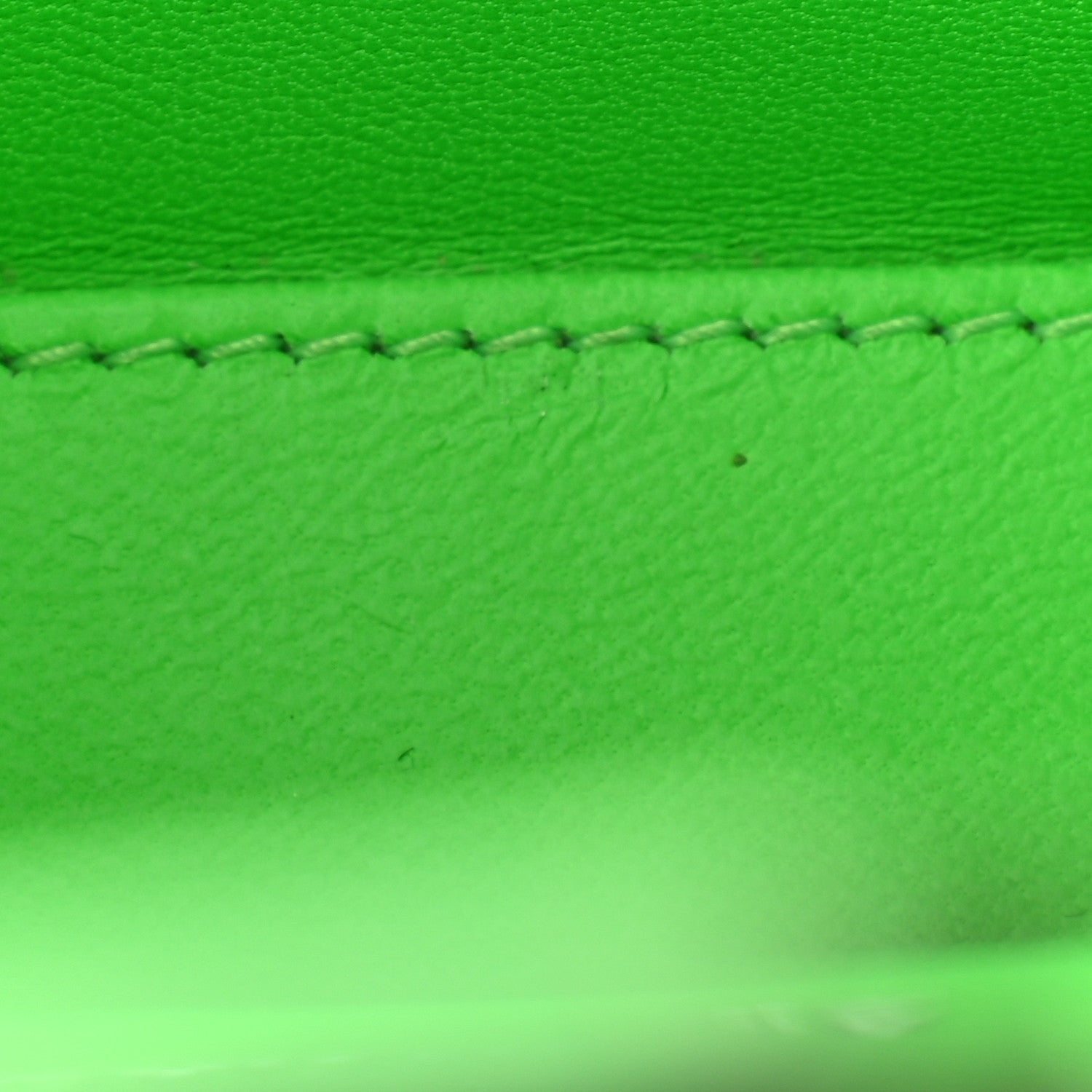 Balenciaga Shiny Calfskin Crocodile Embossed Hourglass Top Handle Bag XS Fluo Green 13 of 13