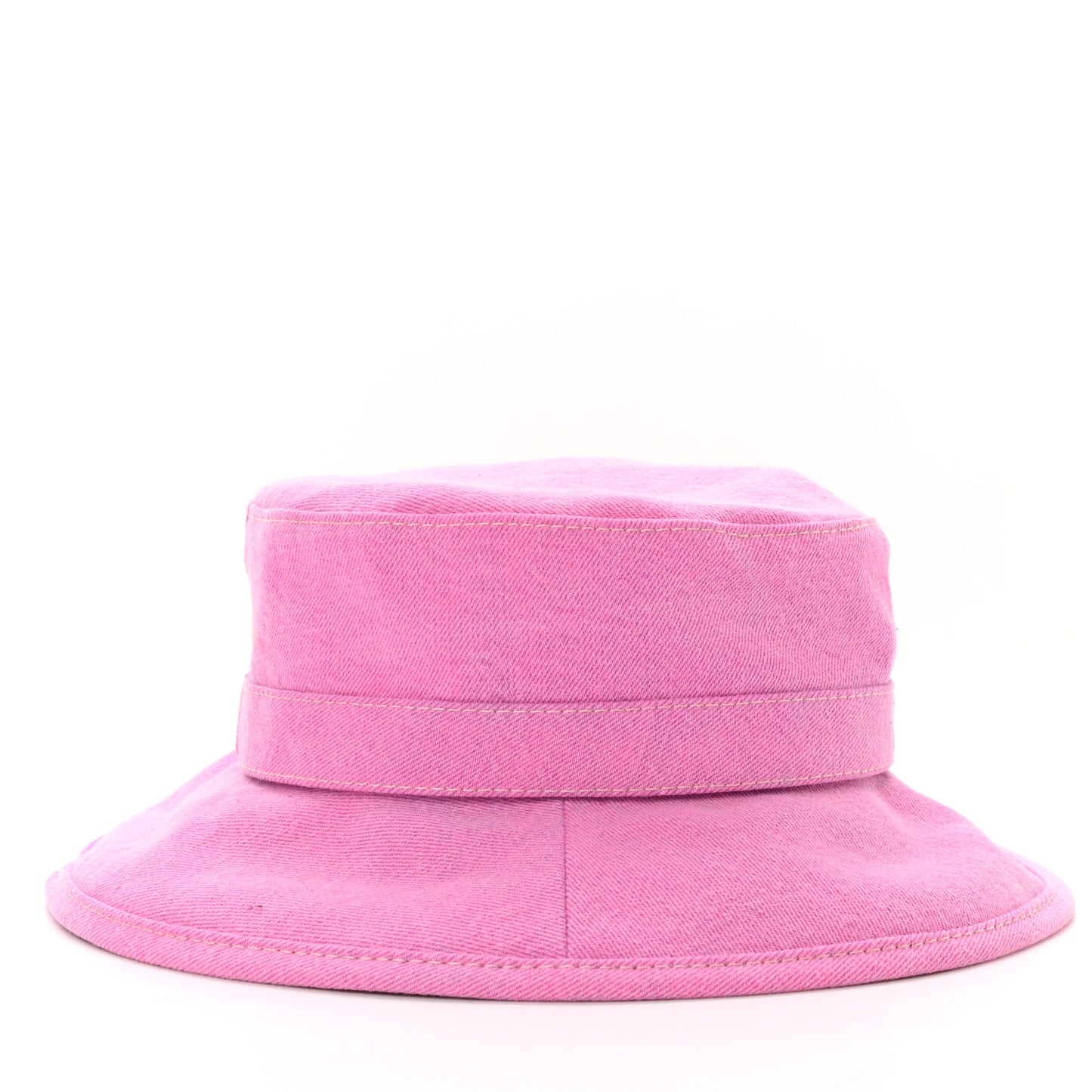 Denim Logo Bucket Hat M Pink Yellow
