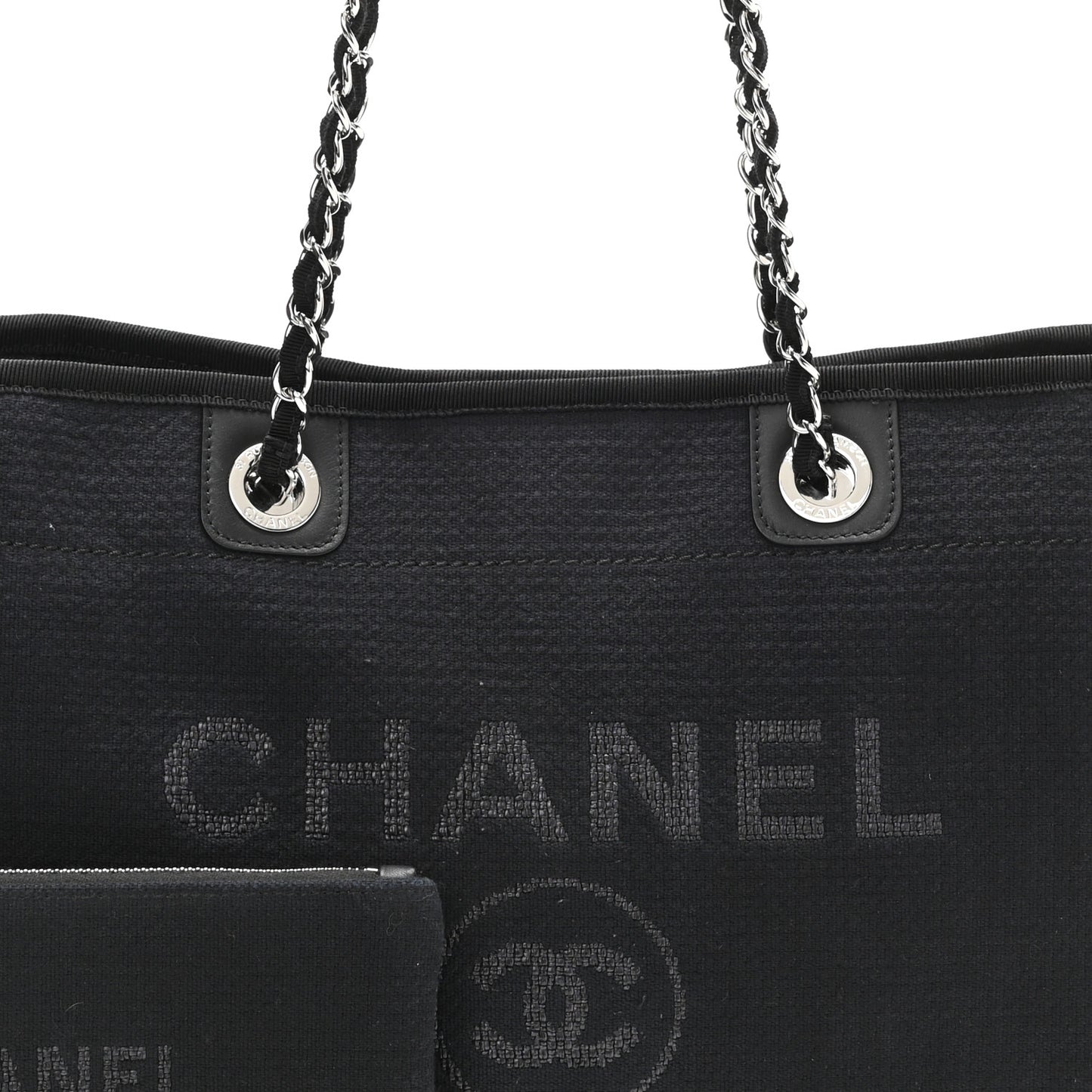 Mixed Fibers Small Deauville Tote Black