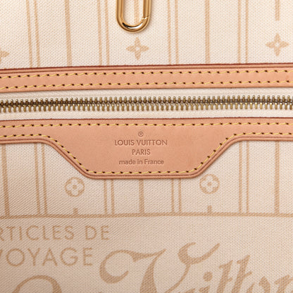 Louis Vuitton Damier Azur Neverfull MM 6 of 12