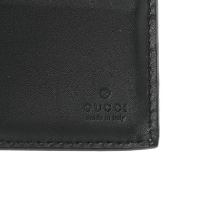 Gucci GG Supreme Monogram Selleria Calfskin Kingsnake Nice Bi-Fold Wallet Beige Ebony Multicolor Black 6 of 8