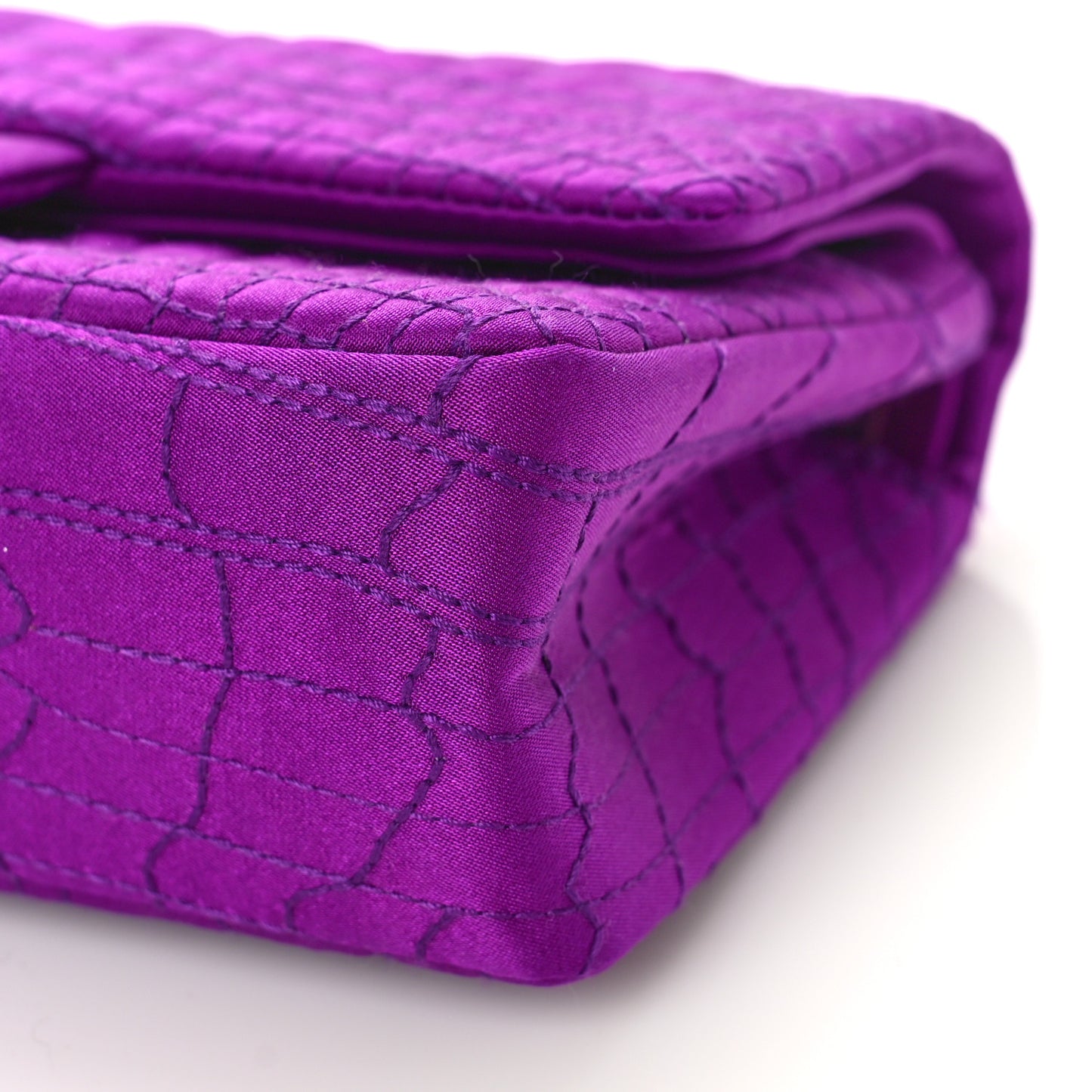 Satin Coco's Croc 2.55 Reissue 224 Flap Purple