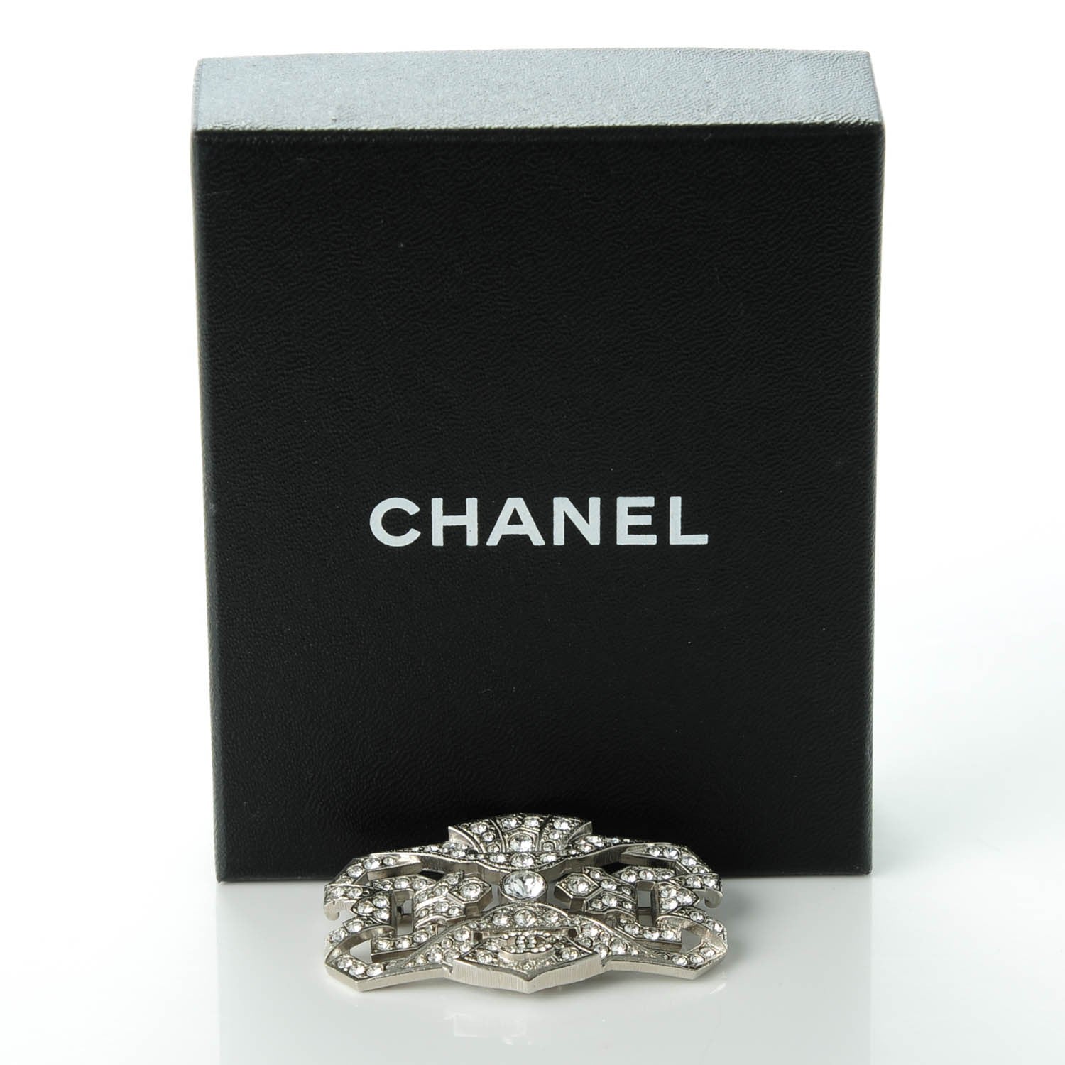 Chanel Crystal Brooch Silver 3 of 6