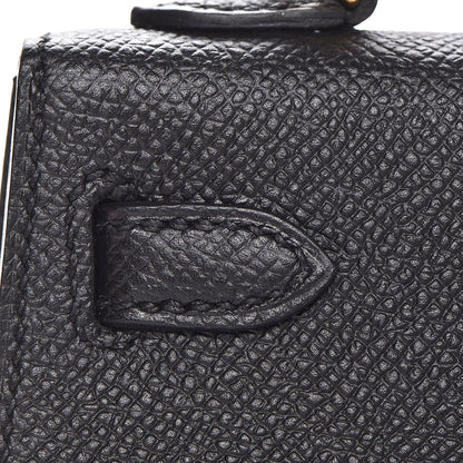 Hermes Epsom Mini Kelly Sellier 20 Black 23 of 27