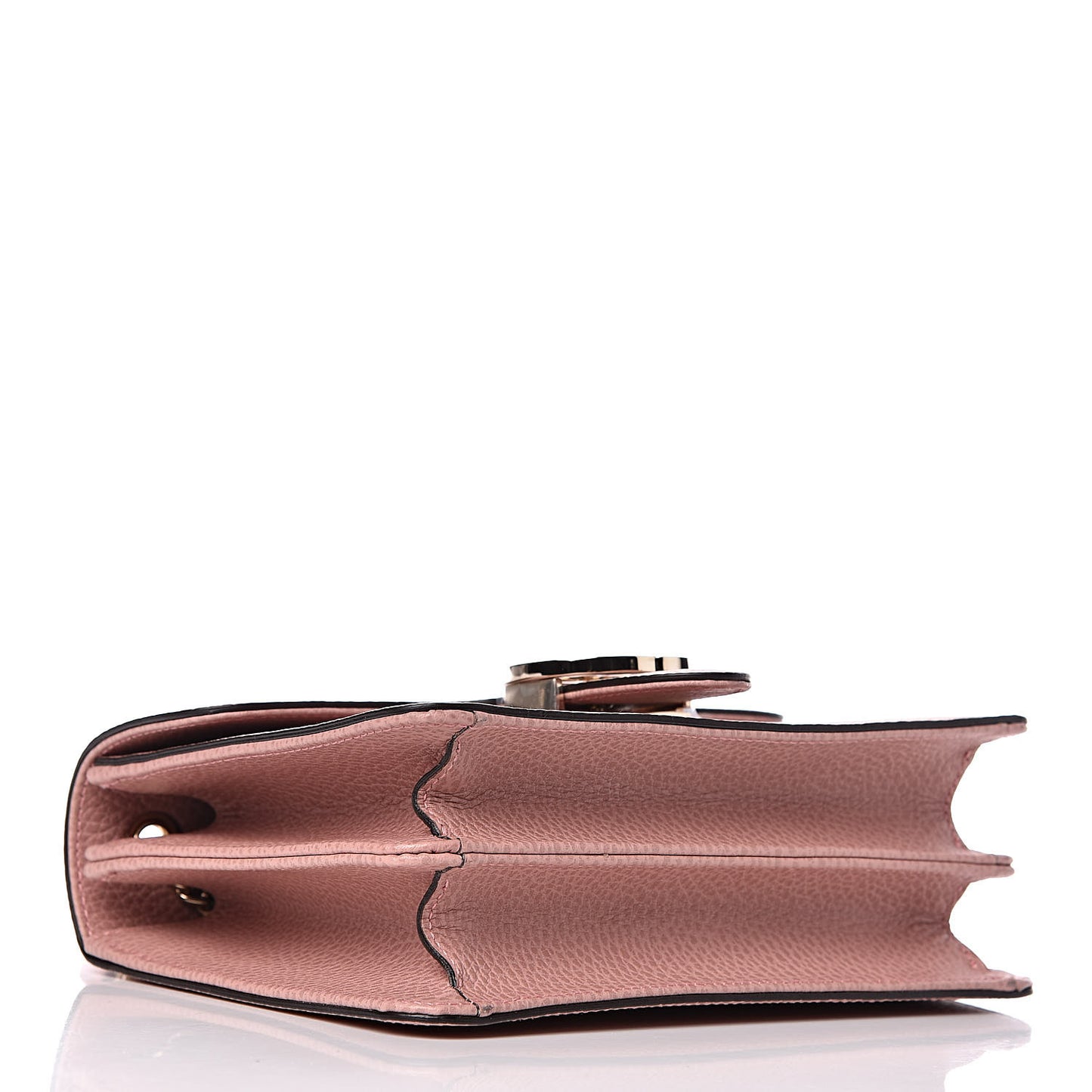 Dollar Calfskin Small Interlocking G Shoulder Bag Soft Pink