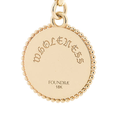 Foundrae 18K Yellow Gold Diamond Wholeness Small Mixed Belcher Chain Necklace 6 of 6