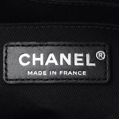 Chanel Lambskin Quilted Bowler Flap Shoulder Bag Black 5 of 9