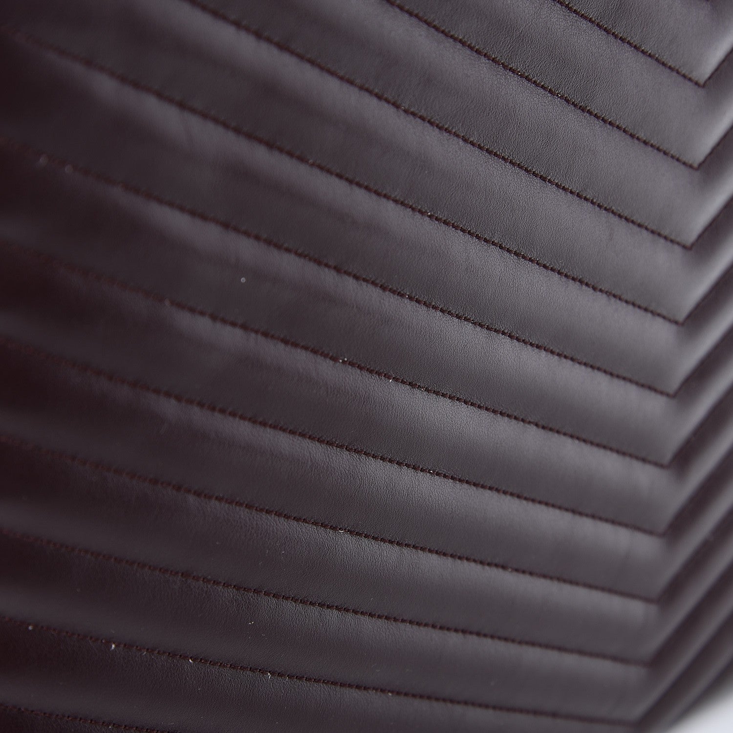 Saint Laurent Calfskin Matelasse Chevron Monogram Document Holder Amaranto 10 of 10