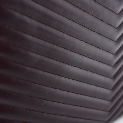 Saint Laurent Calfskin Matelasse Chevron Monogram Document Holder Amaranto 10 of 10