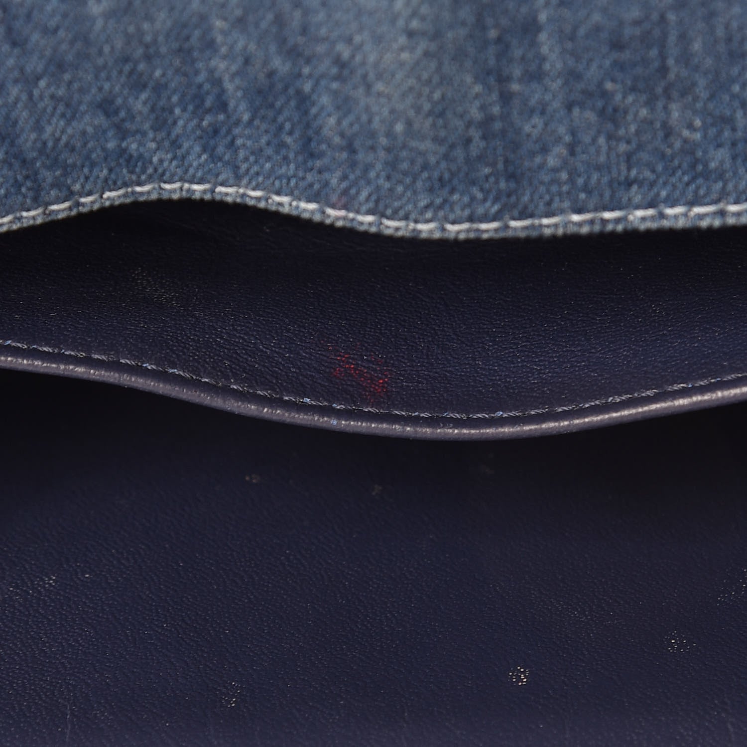 Chanel Tweed Denim Medium Boy Flap Dark Blue 11 of 24