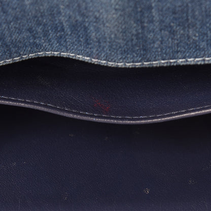 Chanel Tweed Denim Medium Boy Flap Dark Blue 11 of 24