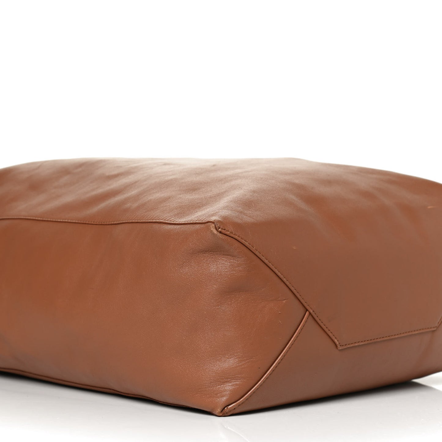 Lambskin Vertical Cabas Tan