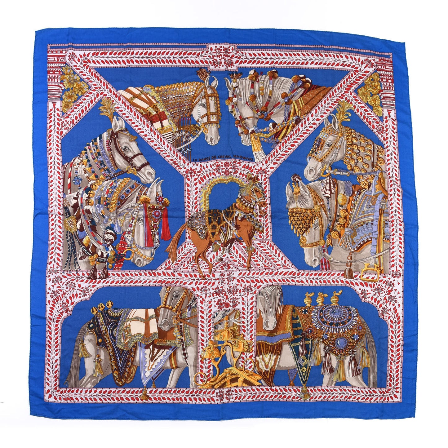 Cashmere Silk La Danse Du Cheval Marwari Shawl 140