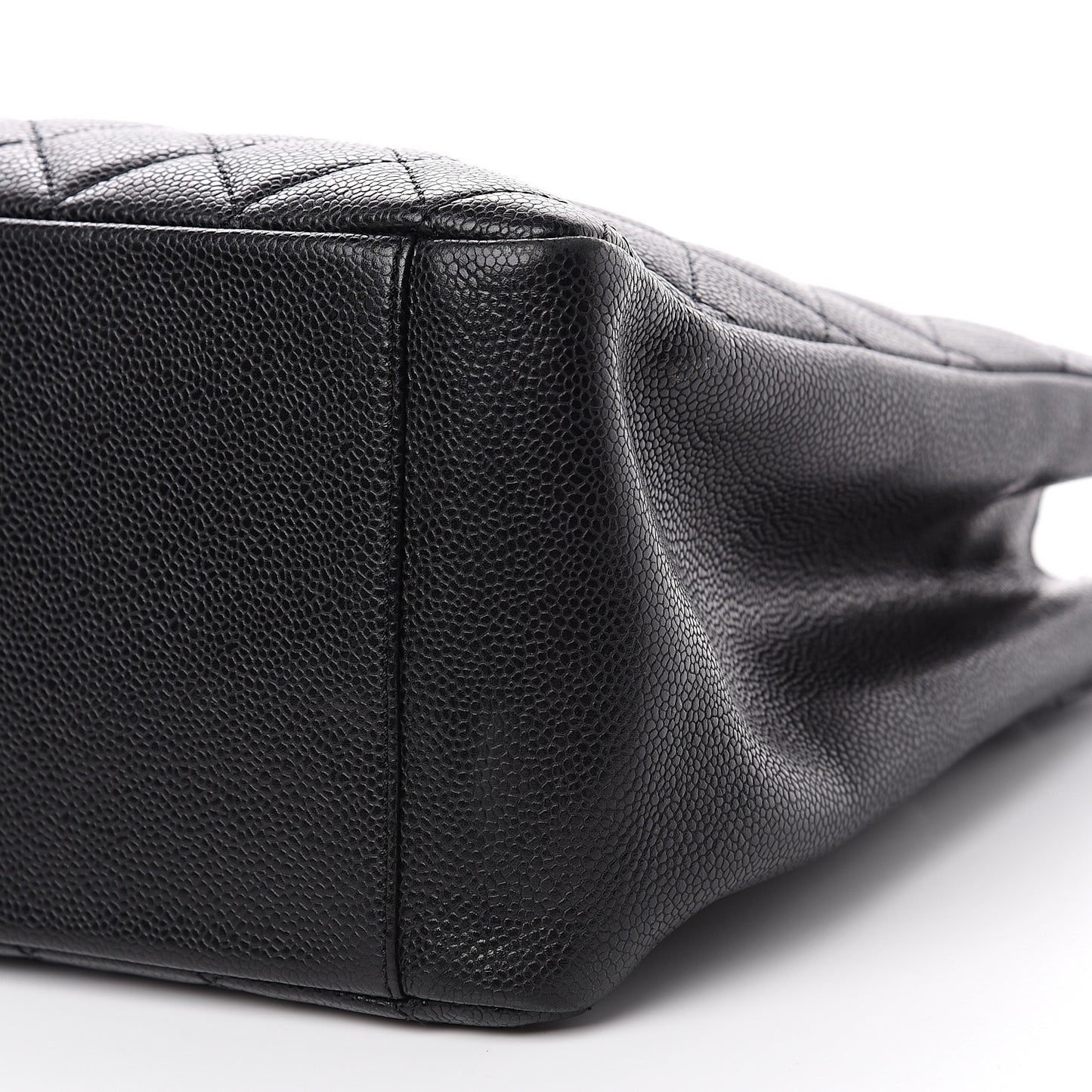Caviar Quilted Grand Shopping Tote GST Black