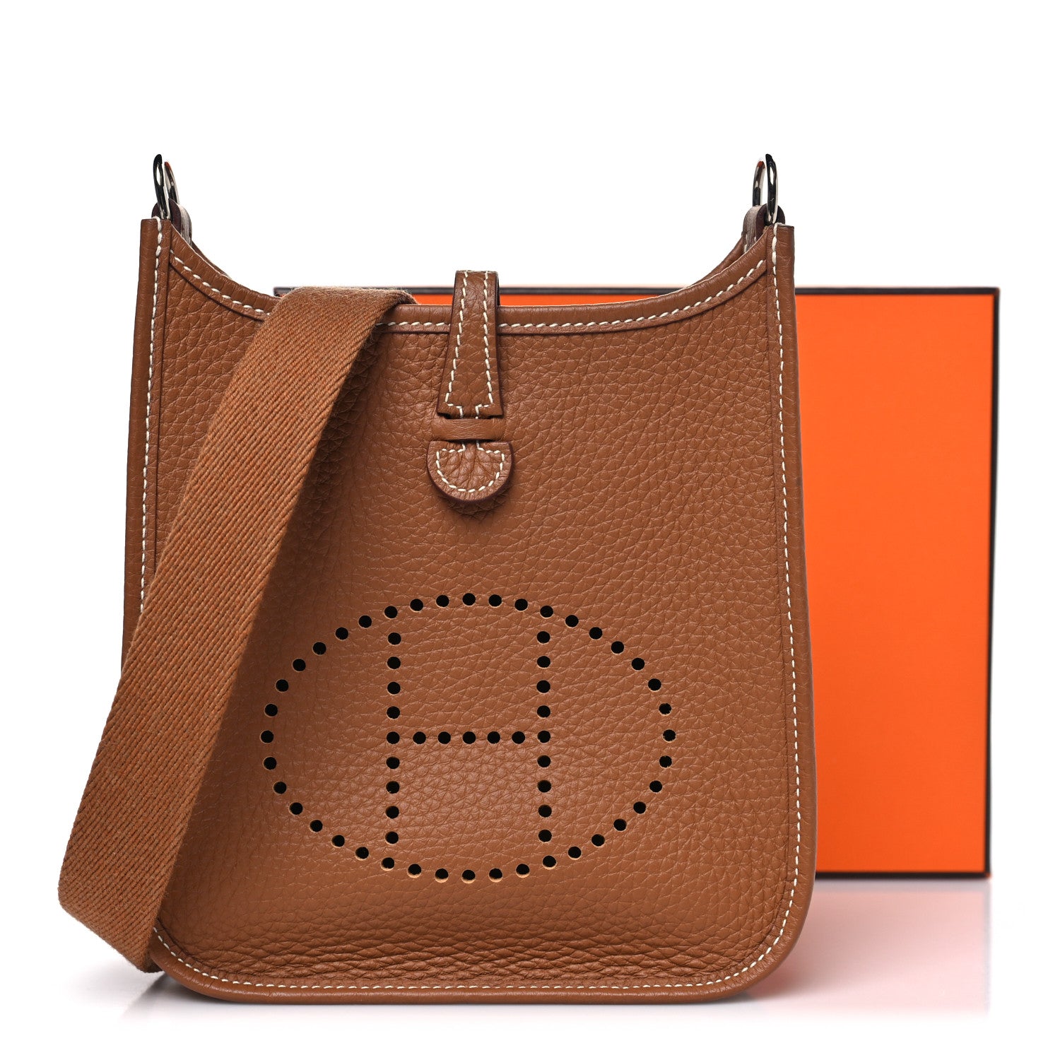 HERMESエブリンTPMゴールド Hermes Taurillon Clemence Evelyne TPM Gold 1798372 – FASHIONPHILE