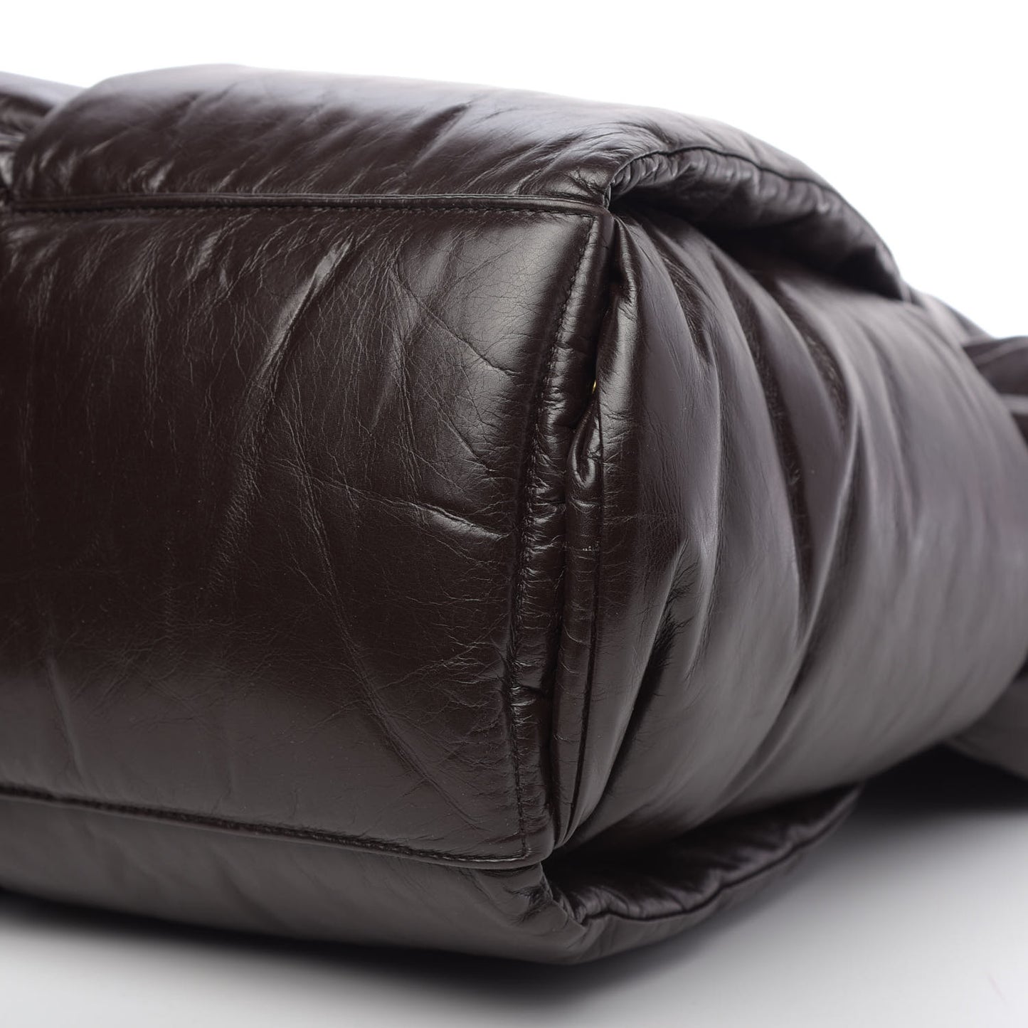 Calfskin Maxi Intrecciato Puffy Chain Tote Bag Fondente