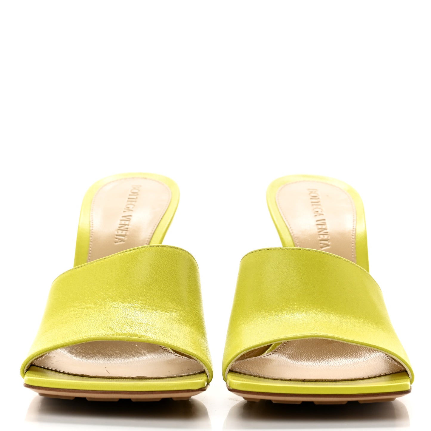 Lambskin Stretch Wedge 90mm Sandals 37 Kiwi