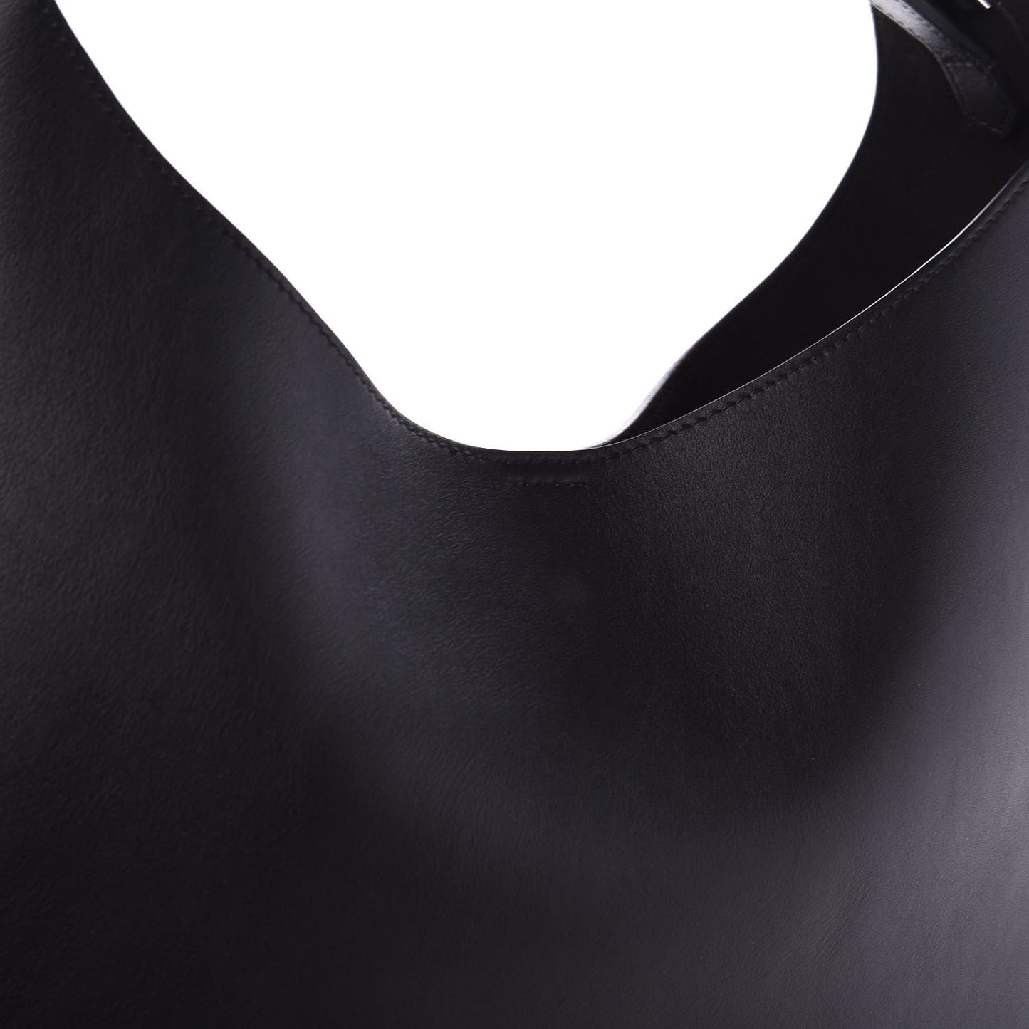 Calfskin Small Infinity Hobo Bag Black