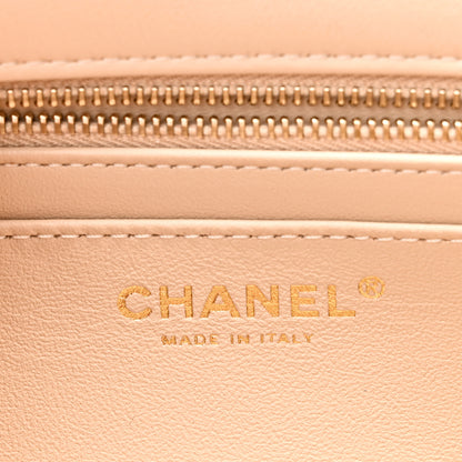 Chanel Lambskin Quilted Small Sweet Camellia Flap Beige 6 of 10